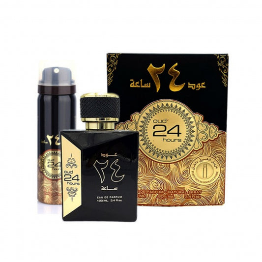 Ard Al Zaafaran Oud 24 Hours edp 100ml + Deo 50ml