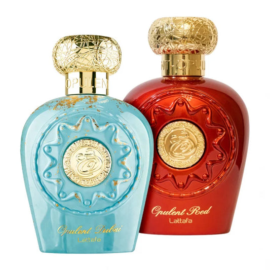 Pachet 1+1 Opulent Dubai 100 ml si Opulent Red 100 ml by Lattafa